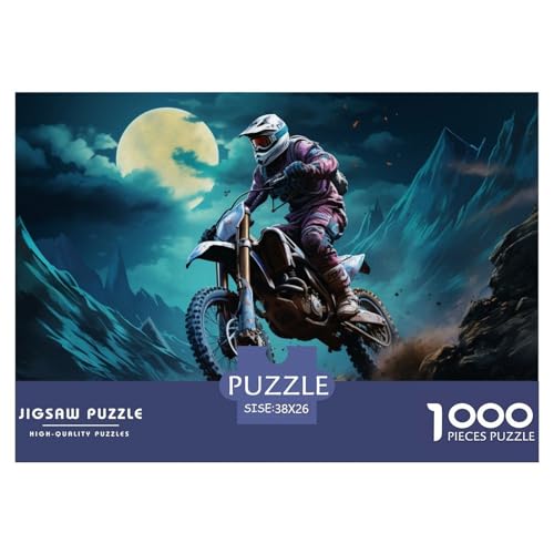 Motocross Hölzerne Puzzles Wasserfest 1000-teiliges Puzzle Geschenke Für Erwachsene Unmöglich Lernspiele​ von YTPONBCSTUG