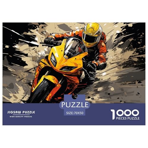 Motocross Hölzerne Puzzles Wasserfest 1000-teiliges Puzzle Geschenke Für Erwachsene Unmöglich Lernspiele​ von YTPONBCSTUG