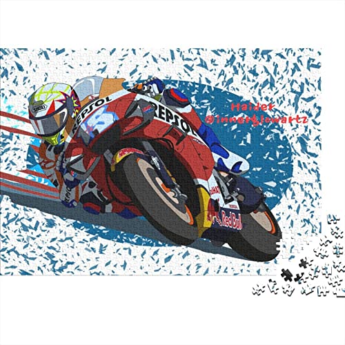 Motogp Puzzle,1000 Teile Puzzle Motocross Motorcycle,Erwachsene Puzzlespiel,Weihnachts-/Neujahrsgeschenk,Puzzle-Spielzeug Für Dekorative Malerei 1000pcs (75x50cm) von YTPONBCSTUG