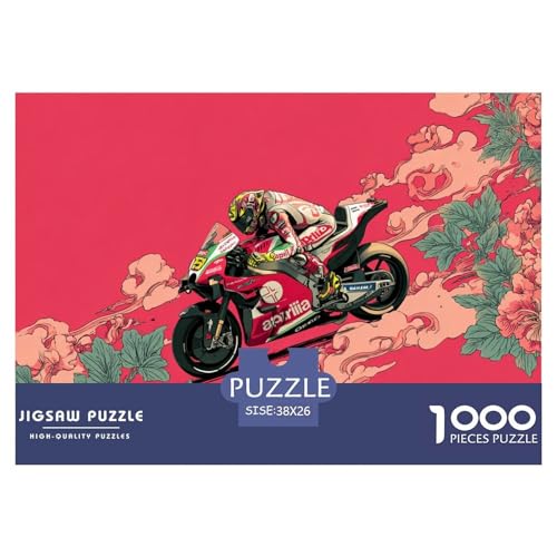 Motorcycles Hölzerne Puzzles Wasserfest 1000 Teile DIY- Puzzle Für Erwachsene Unmöglich Lernspiele von YTPONBCSTUG