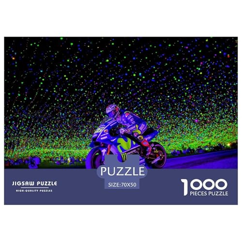 Motorcycles Hölzerne Puzzles Wasserfest 1000 Teile DIY- Puzzle Geschenke Für Erwachsene Bunt Lernspiele von YTPONBCSTUG