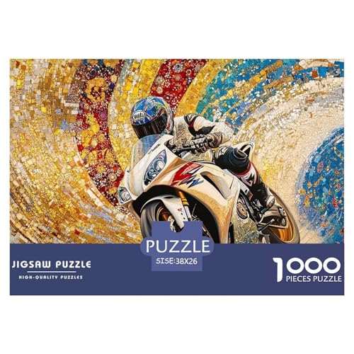 Motorcycles Hölzerne Puzzles Wasserfest 1000 Teile DIY- Puzzle Geschenke Für Erwachsene Spaßzur Heimdekoration von YTPONBCSTUG