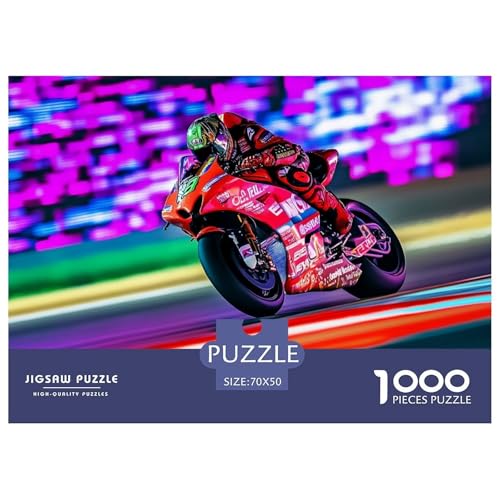 Motorcycles Hölzerne Puzzles Wasserfest 1000 Teile DIY- Puzzle Geschenke Für Erwachsene Spaßzur Heimdekoration von YTPONBCSTUG