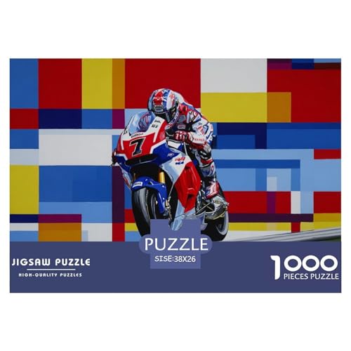 Motorcycles Hölzerne Puzzles Wasserfest 1000-teiliges Puzzle Für Erwachsene Herausfordernd Und Knifflig Lernspiele von YTPONBCSTUG
