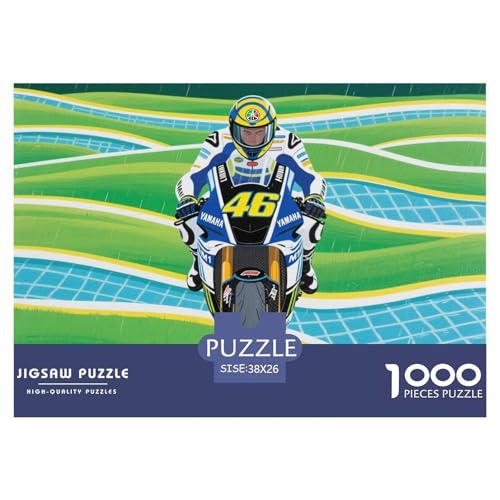 Motorcycles Hölzerne Puzzles Wasserfest 1000-teiliges Puzzle Geschenke Für Erwachsene Bunt Lernspiele von YTPONBCSTUG