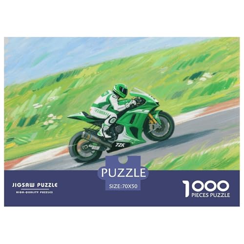 Motorcycles Hölzerne Puzzles Wasserfest 1000-teiliges Puzzle Geschenke Für Erwachsene Herausfordernd Und Knifflig Lernspiele von YTPONBCSTUG