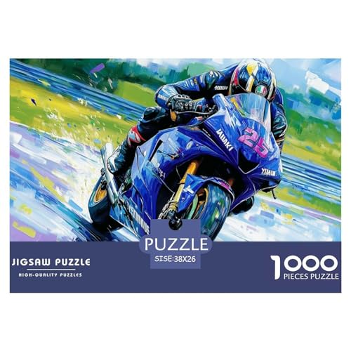 Motorcycles Hölzerne Puzzles Wasserfest 1000-teiliges Puzzle Geschenke Für Erwachsene Herausfordernd Und Kniffligzur Heimdekoration von YTPONBCSTUG