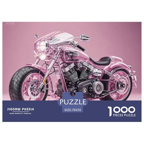 Motorrad Hölzerne Puzzles Wasserfest 1000-teiliges Puzzle Für Erwachsene Bunt Lernspiele von YTPONBCSTUG