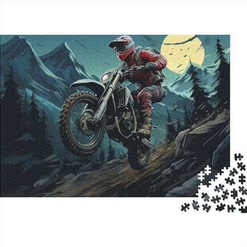 Motorrad Puzzle 1000 Teile,Puzzle 1000 Teile Erwachsene,Klassische Puzzle 1000 Stück,Geschicklichkeitsspiel Für Die Ganze Familie,Dirtbikes Motocross Puzzle 1000pcs (75x50cm) von YTPONBCSTUG