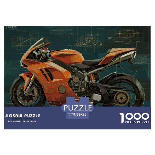Motorraddesign Hölzerne Puzzles Wasserfest 1000 Teile DIY- Puzzle Für Erwachsene Bunt Lernspiele Motorraddesign Hölzerne Puzzles Wasserfest 1000 Teile DIY- Puzzle Für Erwachsene Bunt Lernspiele von YTPONBCSTUG