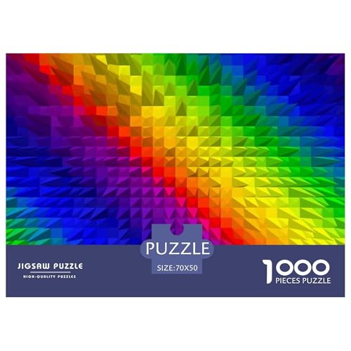 Multicoloured Hölzerne Puzzles Wasserfest 1000 Teile DIY- Puzzle Für Erwachsene Bunt Lernspiele​ von YTPONBCSTUG