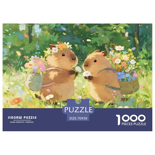 Murmeltier Hölzerne Puzzles Wasserfest 1000 Teile DIY- Puzzle Für Erwachsene Bunt Lernspiele von YTPONBCSTUG
