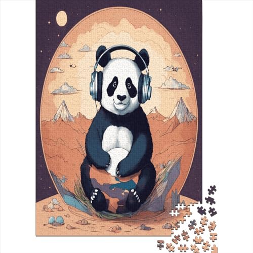 Panda Puzzle 500 Teile,Puzzle 500 Teile Erwachsene,Klassische Puzzle 500 Stück,Geschicklichkeitsspiel Für Die Ganze Familie,Tier Wildtiere Puzzle 500pcs (52x38cm) von YTPONBCSTUG