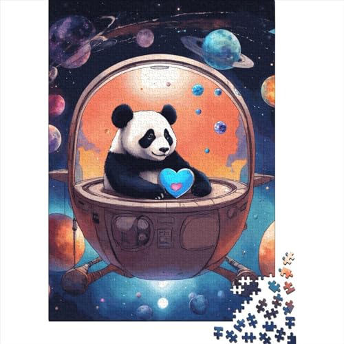 Panda Puzzles 300 Stück Tier Wildtiere Puzzles Für Erwachsene Lernen Lernspielzeug Weihnachten Geburtstag Geschenke 300pcs (40x28cm) von YTPONBCSTUG