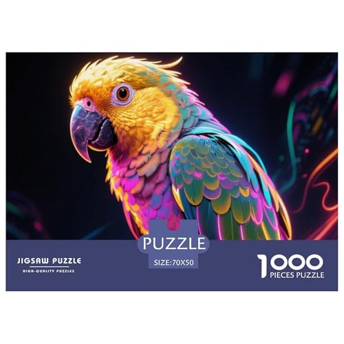 Papagei Hölzerne Puzzles Wasserfest 1000 Teile DIY- Puzzle Für Erwachsene Spaß Herausfordernde Puzzlespiele von YTPONBCSTUG