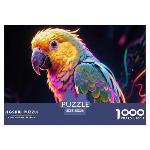 Papagei Hölzerne Puzzles Wasserfest 1000 Teile DIY- Puzzle Für Erwachsene Unmöglich Lernspiele von YTPONBCSTUG