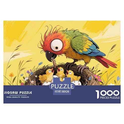 Papageiennest Hölzerne Puzzles Wasserfest 1000 Teile DIY- Puzzle Geschenke Für Erwachsene Spaßzur Heimdekoration von YTPONBCSTUG