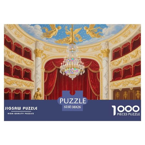 Paris Opera Hölzerne Puzzles Wasserfest 1000-teiliges Puzzle Geschenke Für Erwachsene Herausfordernd Und Knifflig Herausfordernde von YTPONBCSTUG