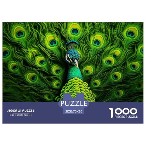 Peacock Hölzerne Puzzles Wasserfest 1000 Teile DIY- Puzzle Für Erwachsene Bunt Herausfordernde Puzzlespiele Peacock Hölzerne Puzzles Wasserfest 1000 Teile DIY- Puzzle Für Erwachsene Bunt Herausfordernde Puzzlespiele von YTPONBCSTUG