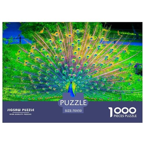 Peacock Hölzerne Puzzles Wasserfest 1000 Teile DIY- Puzzle Geschenke Für Erwachsene Spaß Puzzle Zur Heimdekoration​ von YTPONBCSTUG