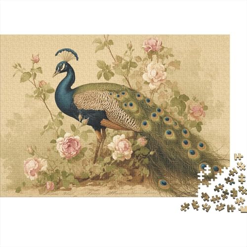 Peacocks Puzzles Für Erwachsene Versailles Gardens Style 1000 Stück Puzzles Für Erwachsene Herausforderndes Spiel 1000pcs (75x50cm) von YTPONBCSTUG