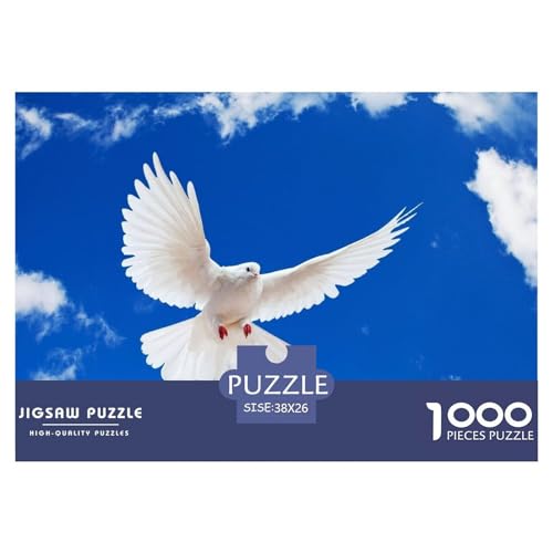 Pigeon Hölzerne Puzzles Wasserfest 1000 Teile DIY- Puzzle Für Erwachsene Bunt Puzzle Zur Heimdekoration​ von YTPONBCSTUG