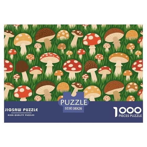 Pilz Hölzerne Puzzles Wasserfest 1000-teiliges Puzzle Für Erwachsene Bunt Lernspiele von YTPONBCSTUG