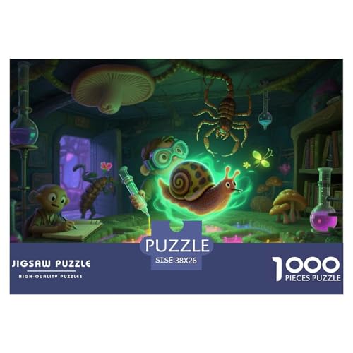 Pilzchemie Hölzerne Puzzles Wasserfest 1000 Teile DIY- Puzzle Für Erwachsene Unmöglich Lernspiele von YTPONBCSTUG
