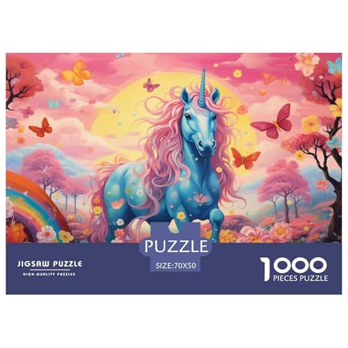 Pink Horse Hölzerne Puzzles Wasserfest 1000-teiliges Puzzle Für Erwachsene Bunt Lernspiele​ von YTPONBCSTUG