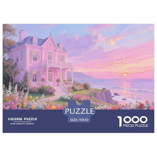 Pink Sea View Room Hölzerne Puzzles Wasserfest 1000 Teile DIY- Puzzle Geschenke Für Erwachsene Unmöglichzur Heimdekoration von YTPONBCSTUG