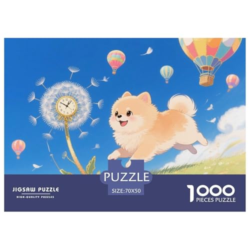 Pommerscher Löwenzahn Hölzerne Puzzles Wasserfest 1000-teiliges Puzzle Für Erwachsene Spaß Lernspiele von YTPONBCSTUG