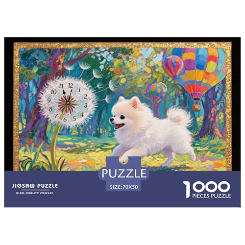 Pommerscher Löwenzahn Hölzerne Puzzles Wasserfest 1000-teiliges Puzzle Geschenke Für Erwachsene Herausfordernd Und Knifflig Lernspiele von YTPONBCSTUG