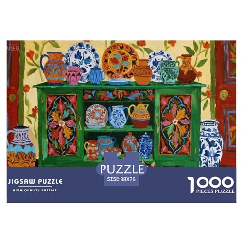 Porzellankatze Hölzerne Puzzles Wasserfest 1000-teiliges Puzzle Für Erwachsene Unmöglich Lernspiele von YTPONBCSTUG