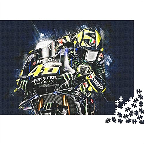Puzzle 1000 Teile Motogp Puzzle Für Erwachsene,Puzzle Mit Motocross Motorcycle-Motiv,Kann Als Heimdekoration Verwendet Werden 1000pcs (75x50cm) von YTPONBCSTUG