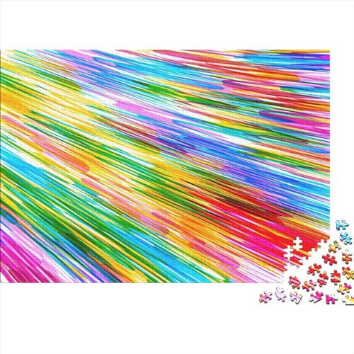 Puzzle 1000 Teile Super Difficult Challenge Puzzle Für Erwachsene,Puzzle Mit Colourful Abstract-Motiv,Kann Als Heimdekoration Verwendet Werden 1000pcs (75x50cm) von YTPONBCSTUG