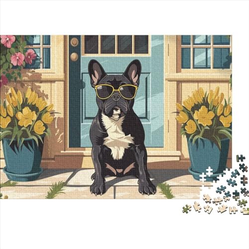 Puzzle 300 Teile Hund Puzzle Für Erwachsene,Puzzle Mit Tier Zeichentrickfilm-Motiv,Kann Als Heimdekoration Verwendet Werden 300pcs (40x28cm) von YTPONBCSTUG