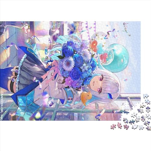 Puzzle 500 Teile Anime-Mädchen Puzzle Für Erwachsene,Puzzle Mit Manga-Motiv,Kann Als Heimdekoration Verwendet Werden 500pcs (52x38cm) von YTPONBCSTUG