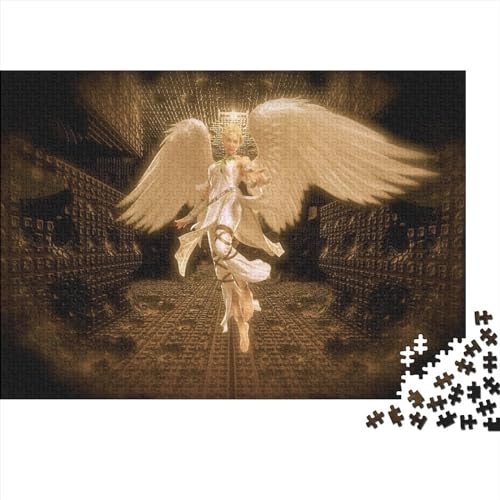 Puzzles Für Erwachsene, 1000 Teile Holzpuzzle -Angels,Fantasy Thema Puzzle Geschenk Wanddekoration 1000pcs (75x50cm) von YTPONBCSTUG