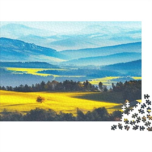Puzzles Für Erwachsene,1000 Teile Holzpuzzle -Landschaft,Natur Erde Thema Puzzle Geschenk Wanddekoration 1000pcs (75x50cm) von YTPONBCSTUG