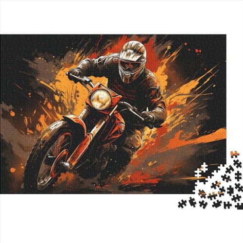 Puzzles Für Erwachsene,1000 Teile Holzpuzzle -Motorcycle,Motocross Motogp Thema Puzzle Geschenk Wanddekoration 1000pcs (75x50cm) von YTPONBCSTUG