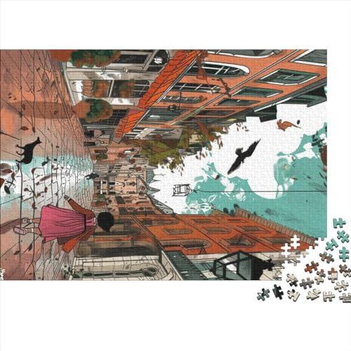 Puzzles Für Erwachsene,1000 Teile Holzpuzzle -Straßenansicht,Gebäude Landschaften Thema Puzzle Geschenk Wanddekoration 1000pcs (75x50cm) von YTPONBCSTUG