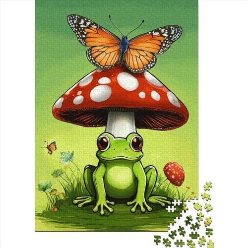 Puzzles Für Erwachsene,300 Teile Holzpuzzle -Frosch,Tier Wildtiere Thema Puzzle Geschenk Wanddekoration 300pcs (40x28cm) von YTPONBCSTUG