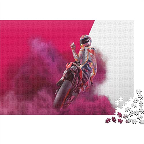 Puzzles Für Erwachsene,300 Teile Holzpuzzle -Motogp,Motocross Motorcycle Thema Puzzle Geschenk Wanddekoration 300pcs (40x28cm) von YTPONBCSTUG