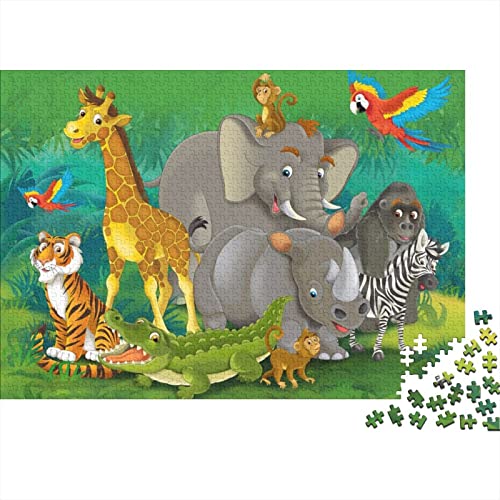 Puzzles Für Erwachsene,300 Teile Holzpuzzle -Tiere,Wildtiere Thema Puzzle Geschenk Wanddekoration 300pcs (40x28cm) von YTPONBCSTUG