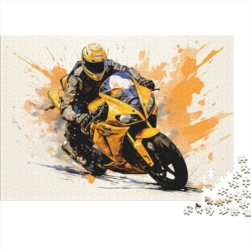 Puzzles Für Erwachsene,500 Teile Holzpuzzle -Motorrad,Dirtbikes Motocross Thema Puzzle Geschenk Wanddekoration 500pcs (52x38cm) von YTPONBCSTUG