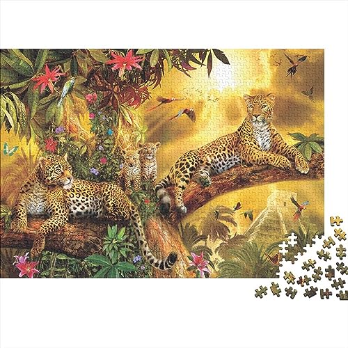 Puzzles Für Erwachsene,500 Teile Holzpuzzle -Tiere,Wildtiere Thema Puzzle Geschenk Wanddekoration 500pcs (52x38cm) von YTPONBCSTUG