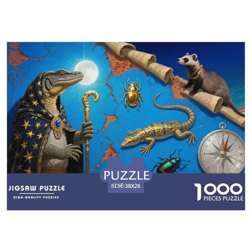Pyramidenkammer Hölzerne Puzzles Wasserfest 1000 Teile DIY- Puzzle Geschenke Für Erwachsene Bunt Lernspiele von YTPONBCSTUG
