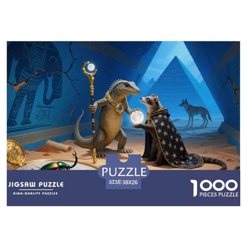 Pyramidenkammer Hölzerne Puzzles Wasserfest 1000 Teile DIY- Puzzle Geschenke Für Erwachsene Bunt Lernspiele von YTPONBCSTUG