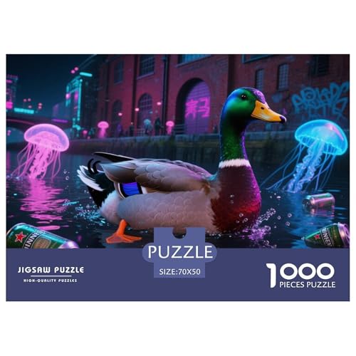 Quallerente Hölzerne Puzzles Wasserfest 1000 Teile DIY- Puzzle Für Erwachsene Bunt Lernspiele Quallerente Hölzerne Puzzles Wasserfest 1000 Teile DIY- Puzzle Für Erwachsene Bunt Lernspiele von YTPONBCSTUG