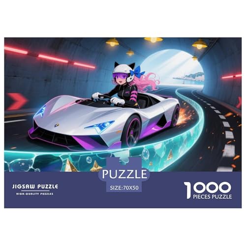 Racing Hölzerne Puzzles Wasserfest 1000 Teile DIY- Puzzle Für Erwachsene Bunt Lernspiele von YTPONBCSTUG